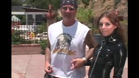 Guys handle sexy slut in latex