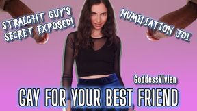 Gay for your best friend's cock a straight guys secret exposed femdom humiliation JOI with bisexual encouragement for the cock you always dream about