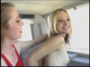 Faye Runaway gets dominated in car by her mistress