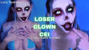 Scary Clown CEI Jerk Off Instructions Femdom POV Humiliation