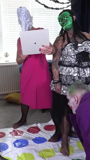 Holloween Twister Turns Orgy