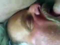 Stranger's Big Cock Blown by Daddy Bear Amateur