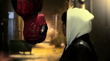 [PB]Spider-Man XXX 3/5 MJ Blows Spider-Man in Rain - Mary Jane Capri Anderson Superheroine Parody Costume Cosplay Latex Bodysuit Uniform Ripped Clothed Office Cumshot Hardcore