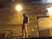 Risky JERK OFF behind the Building ** PART 1 **