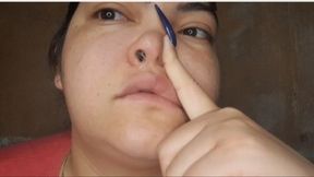 Flu Morning, The Sick Woman Blows Her Nose