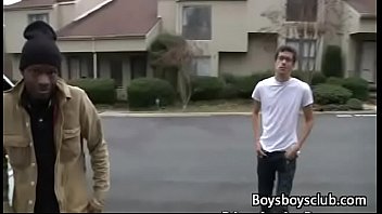 Blacks On Boys - White Skinny Gay Boy Enjoy Big Black Cock 11