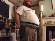 Worker Hogg home from work