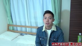 Homosexual Japanese man helped masturbate by touchy deviant