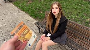 Helpless MILF gets a rough blowjob in the bedroom