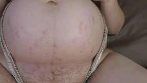 Pregnant wife sexy body reveal!Big pregnant belly and huge lactating boobs! - Milky Mari