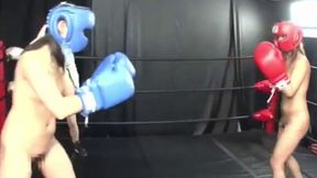 Intense Showdown: Topless Female Boxers Battle It Out Live!