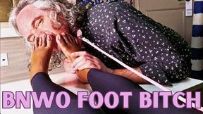 BNWO Foot Bitch - A foot domination scene featuring: ebony foot fetish, BNWO, foot licking, bare feet, soles, and slave training - 720 MP4