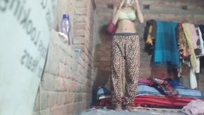 Standing Nude dancing and shaking boobs and hairy pussy, with perfect tits and pussy close up.