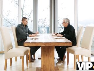 VIP4K. Aged spouse asked his ally to came and bang his sexy breasty wife