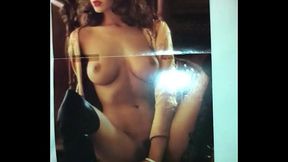 Cumshot on Sybille Rauch Playmateposter