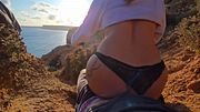 We found a TOURIST POINT in Portugal and explored it our way 😈 Damiana, naughty Brazilian in Europe