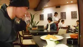 Asian Waitress Taken Roughly – BF and Cops Watch Silent During Deep Anal Fuck