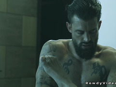 Unhomed man Alpha Wolfe gets roof for anal sex from rich gay Roman Todd