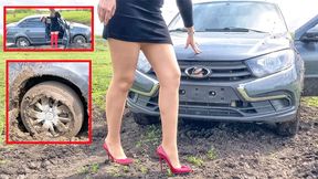 TANYA STUCK THE MUD SO KATE HIGHT HEELS 4K FULL VIDEO 34 MIN part 2