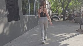 Doing some anal exercise after a walk in public Coraljade01