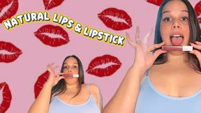 Natural lips & Lipstick