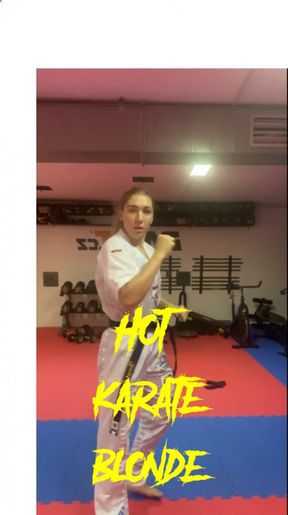 Hot karate blonde