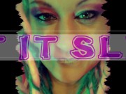 Wank and Slurp with Goddess Lana CEI Looper for Dumb Dumb Heads