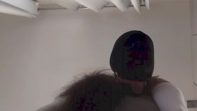 Blindfolded and Gagged MILF Gets Fucked in the Pussy and Mouth