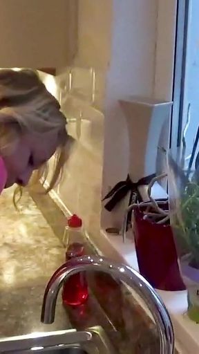 Latex Domestic Slave: Gagged, Restrained & Dripping Everywhere