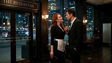 Ep 2 Jessica R works as a waitress in a very luxurious restaurant, after the shift she is fucked mercilessly by the handsome and mysterious man - porn in Spanish - audio in Spanish