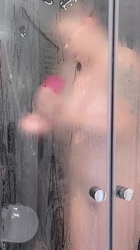 Busty Babysitter Takes a Shower.