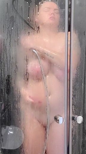 Busty Babysitter Takes a Shower.