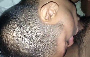 Eating my classmate's cum