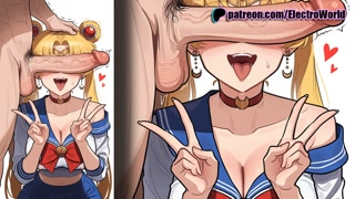 Usagi Tsukino fucked raw and creampied deeply