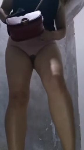 Thai girl peeing