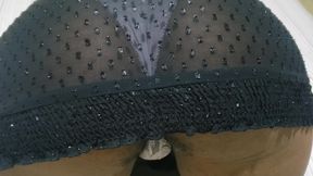 Hot Brunette petite babe in a Hot Dress with Panties to show her tight pussy