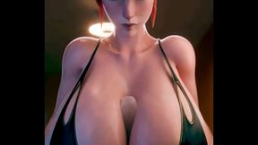 3D HQ Breast Expansion Big Tits Milky tits Brunette Solo POV Moaning