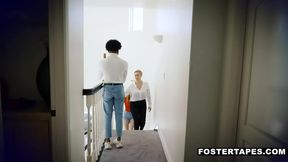 StepMom Understands Foster stepSon And stepDaughter's Needs And Helps Them Fuck