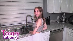 stepdaughter breezy bri takes stepdads cum in her pussy