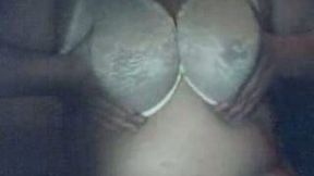 Hefty neighbor slut wife shows me her goodies on webcam