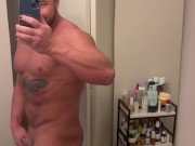 Buff Workout Posing Naked