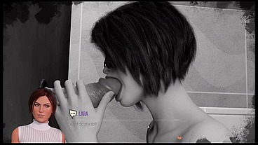 CROFT Adventures [ Hentai Game Parody ] Ep.7 BIG BLACK COCK TITJOB and 3some with the LIBRARIAN and BWC !