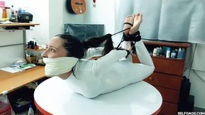 Elvira’s Tightest Hogtie - Gagged, Helpless and Humiliated (wmv)