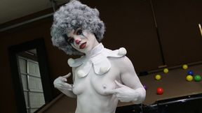 Naked body clown