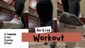 Ebony Ass and Leg Workout