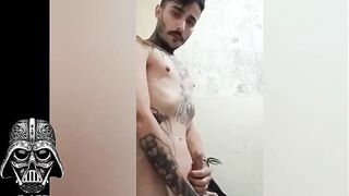 Watch this hot brunette nerd with tattoos & a beefstick get kinky in public