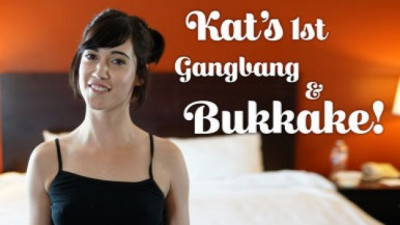 Kat's 1st Gangbang & Bukkake