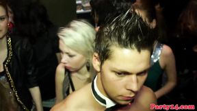 ”Girl feeling lustful at a party for a good fuck”