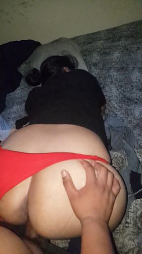 Fucking with My Stepsister, My Wife Almost Caught Us