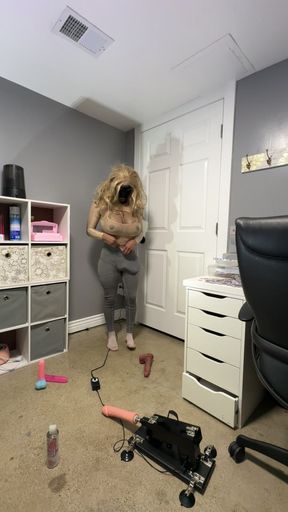 Hot Trans CD Huge Ass Teasing Huge Tits